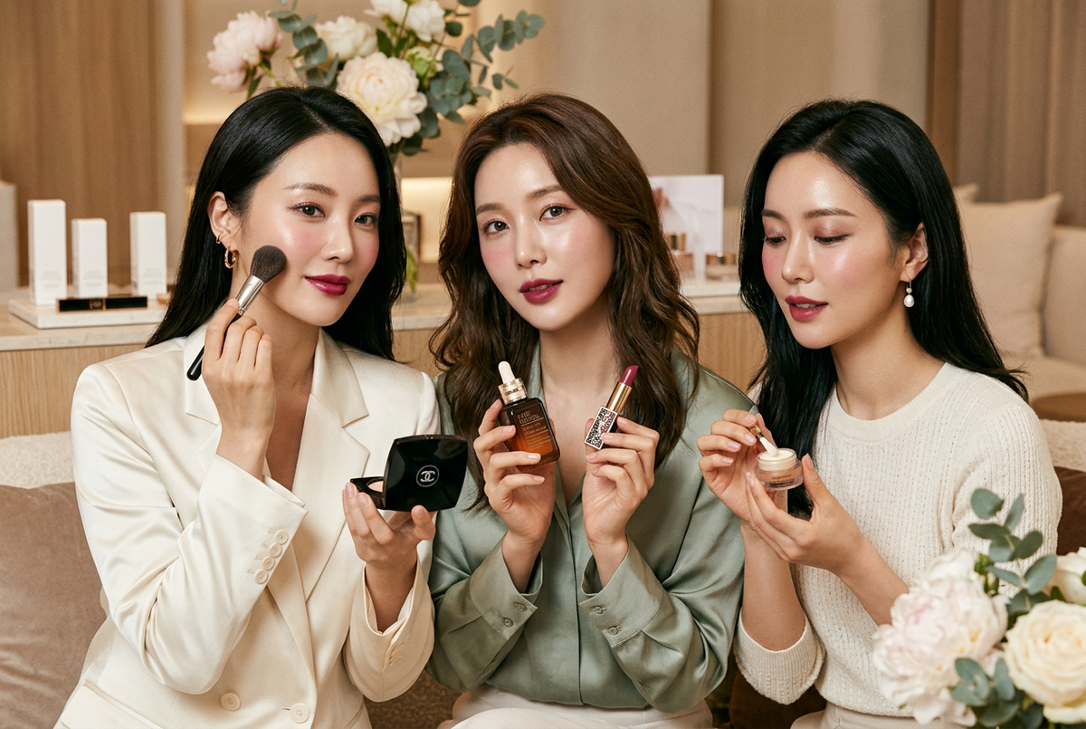 Beautiful Korean Women Cosmetics